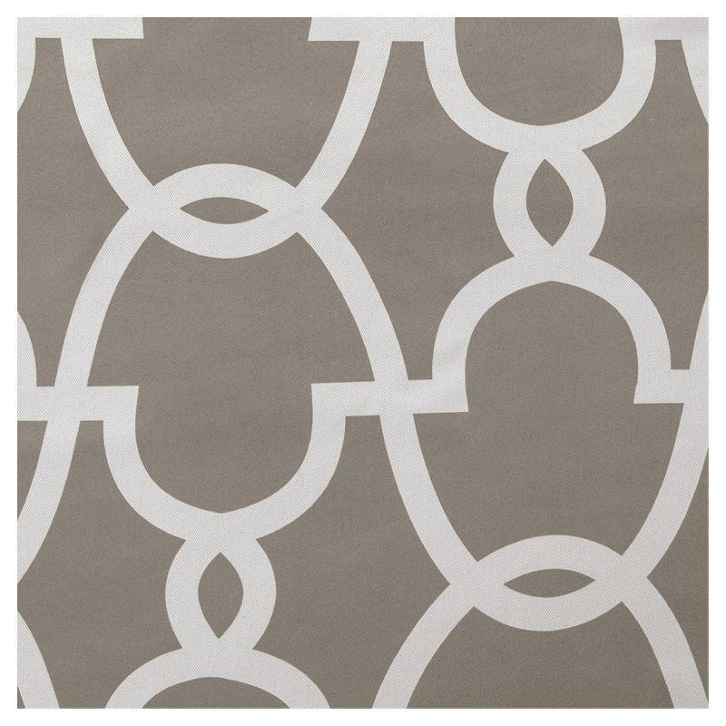 Taupe Polyester Blackout Grommet Window Curtain Panels