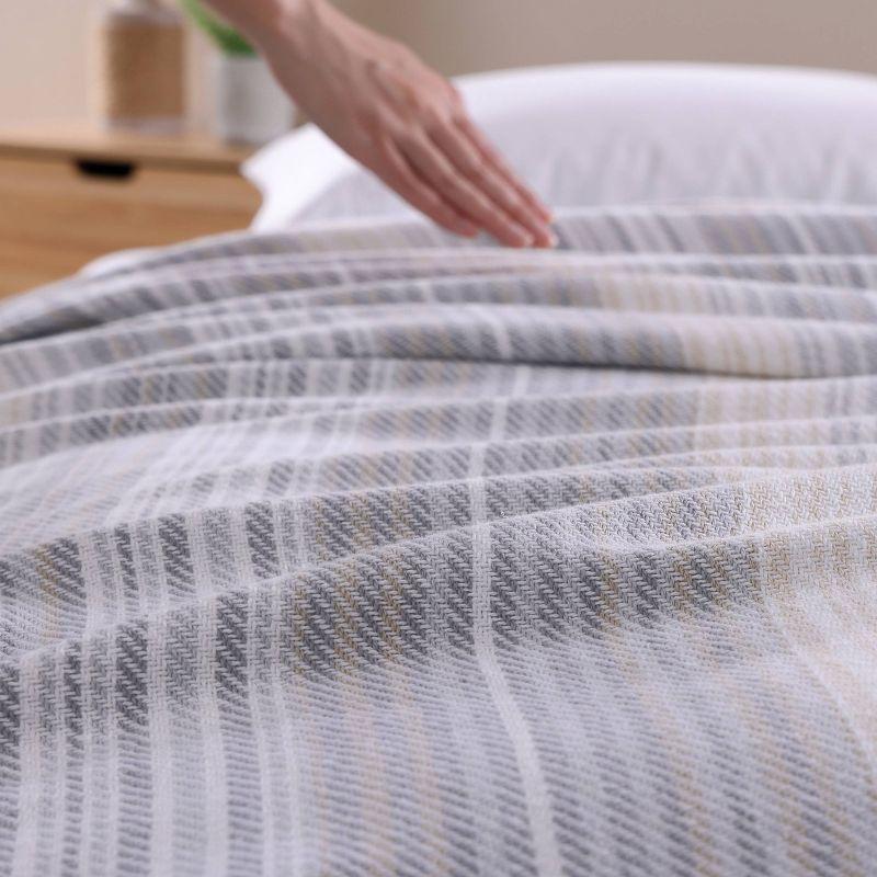 King Dune Cotton Reversible Striped Blanket