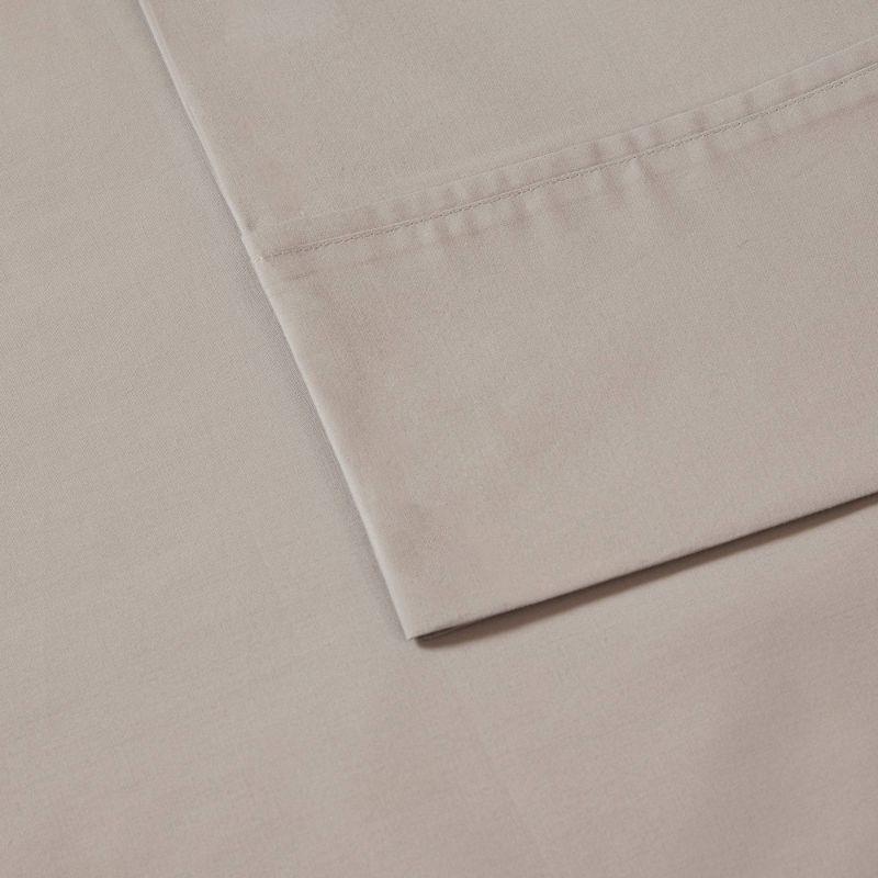Madison Park Peached Percale 200 Thread Count Relaxed Cotton Percale Sheet Set
