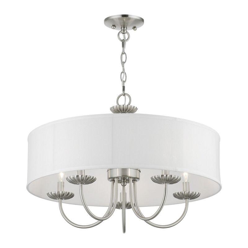 Livex Lighting Brookdale 5 - Light Pendant in  Brushed Nickel