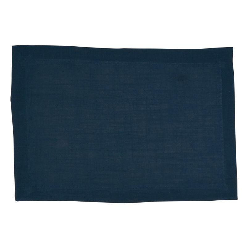 Saro Clancy Collection Polyester No Pattern Rectangle Placemat (Set of 4)