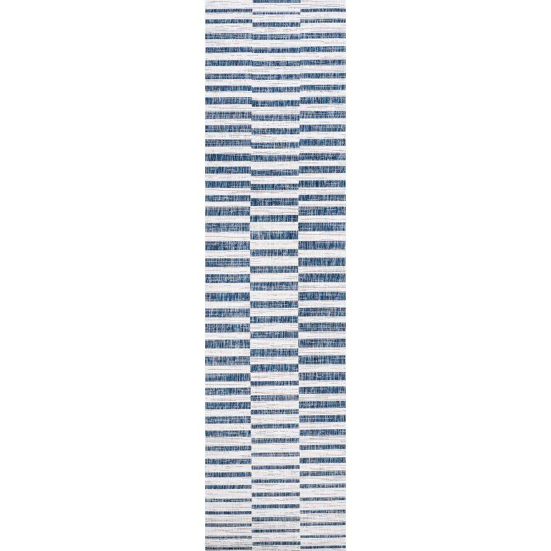 Sukie Modern Offset Stripe Indoor/Outdoor Area Rug - JONATHAN Y