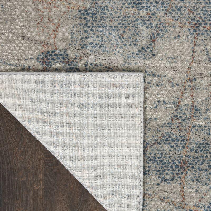 Nourison Rustic Textures Indoor Area Rug Light Grey/Blue 7'10" x 10'6"