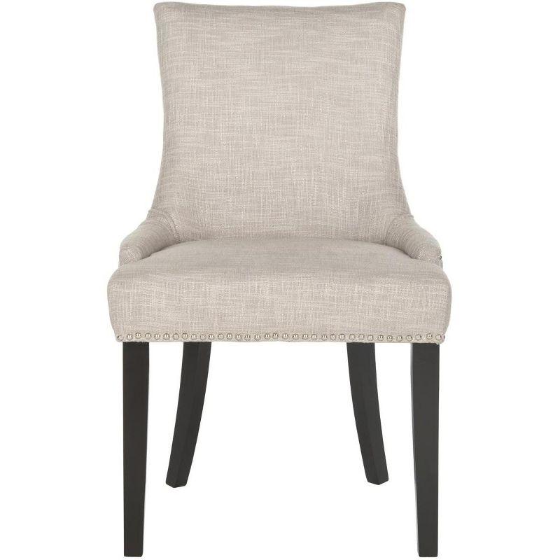 Lester 19''H Dining Chair (Set of 2)  Silver Nail Heads - Grey - Safavieh.
