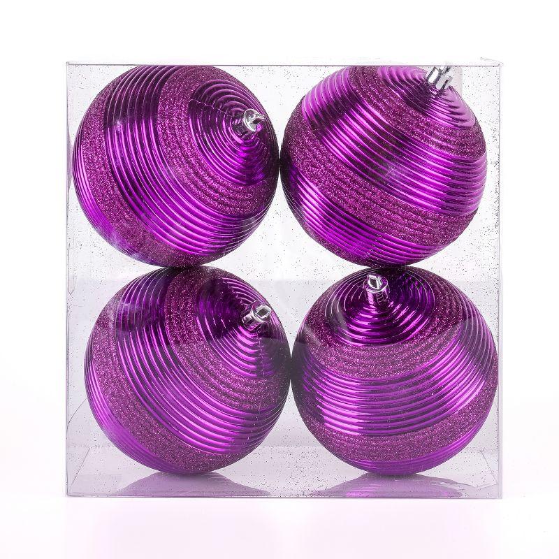 The Holiday Aisle® Shatterproof Swirling Ball Ornaments