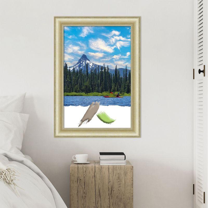 Amanti Art Textured Light Gold Picture Frame Opening Size 20x30 in.