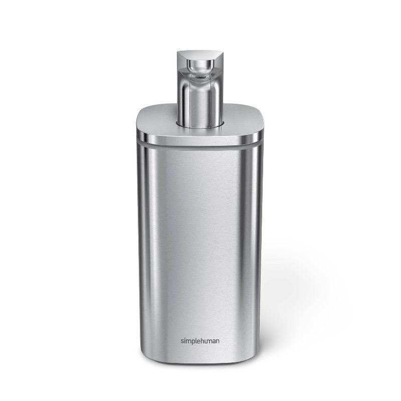 Brushed Stainless Steel 10 oz. Liquid Soap Pulse Pump Dispenser