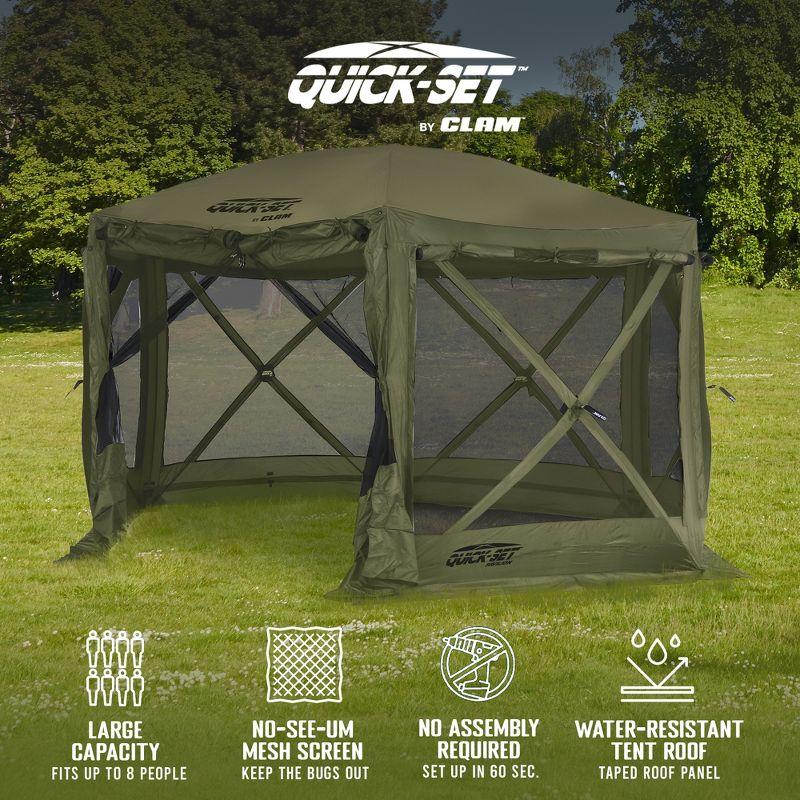 Clam CLAM Quick-Set Pavilion Portable Outdoor Canopy Shelter