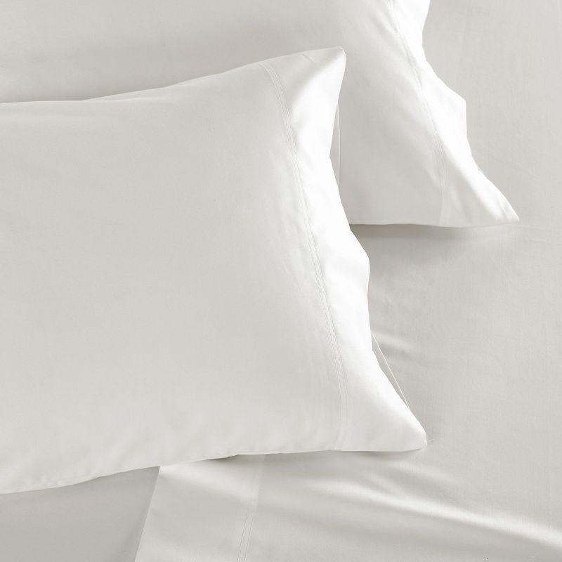 California Design Den 100% Cotton Pillow Cases Standard Size Set of 2, Sateen Weave, Cooling Pillow Cases for Standard / Queen Size Pillows, Ivory