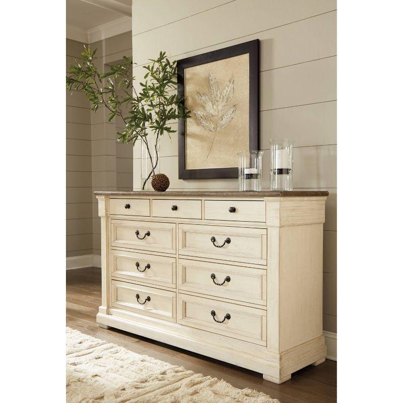 Bolanburg Dresser Antique White: 9-Drawer Storage, No Assembly - Signature Design by Ashley