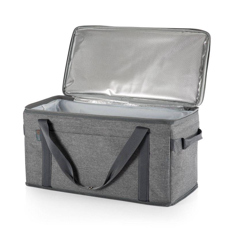 Heathered Gray 64-Can Collapsible Insulated Cooler Bag