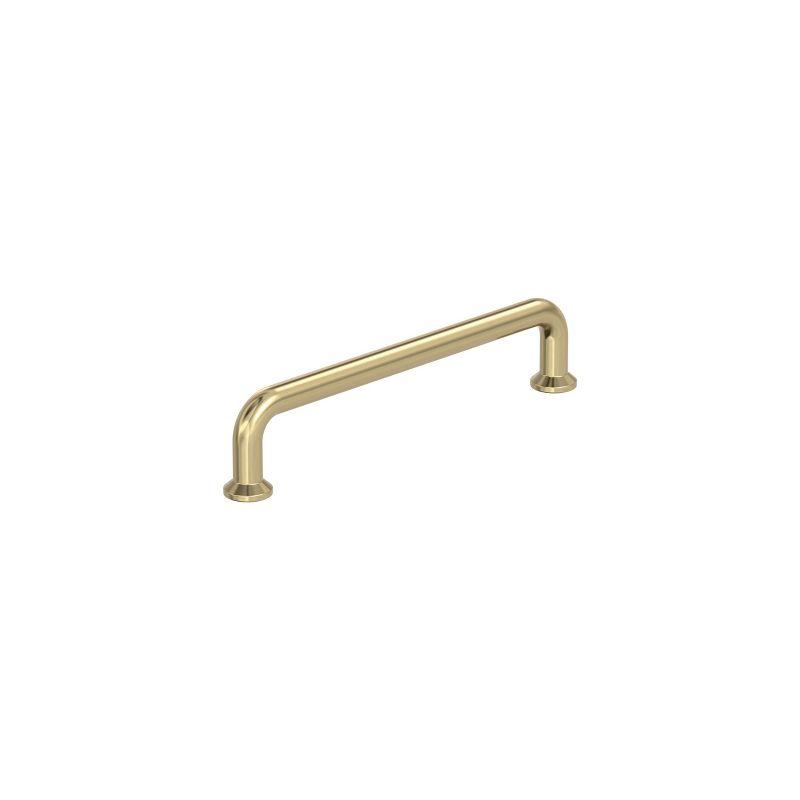 Golden Champagne Modern Bar Cabinet Pull with Mounting Hardware