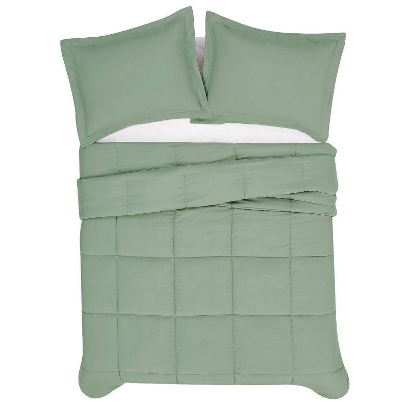 Green Full Down Alternative Microfiber Bedspread Set