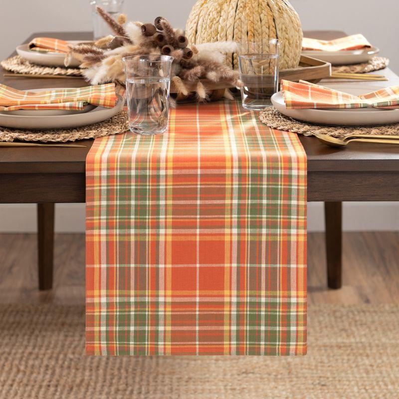 Elrene Hawley Plaid Harvest Cotton Table Runner - Elrene Home Fashions