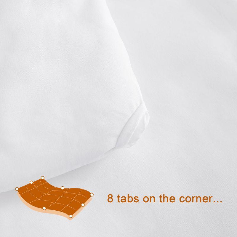 All Season Goose Down Alternative Twin Duvet Comforter Insert, 68x90 Inches, White - NTBAY
