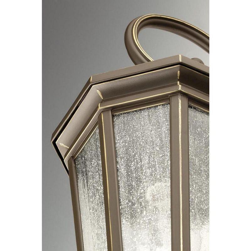 Progress Lighting Verdae 3-Light Outdoor Post Lantern, Steel, Black, Clear Seeded Glass