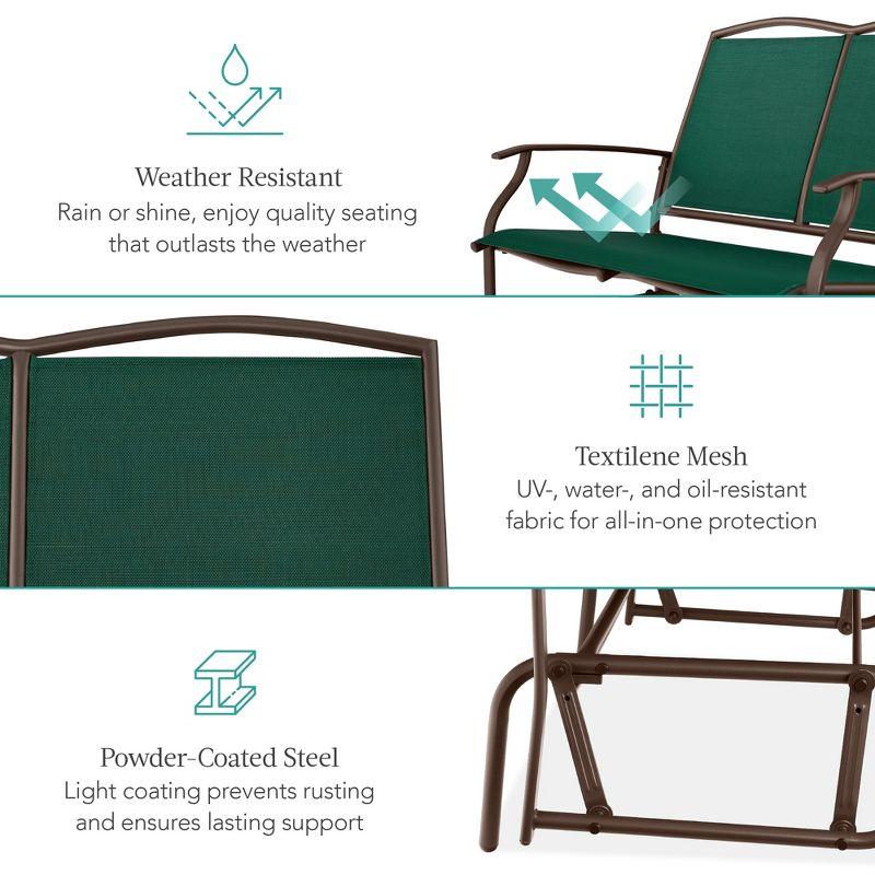 Winston Porter Nethuki Metal Outdoor Glider
