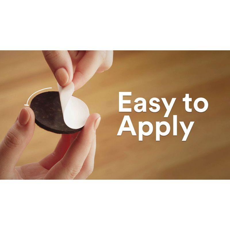 Scotch 4pk Reusable Hard Sliders Gray: Furniture Moving Pads for Carpet, Plastic, 3.5" x 3.5"