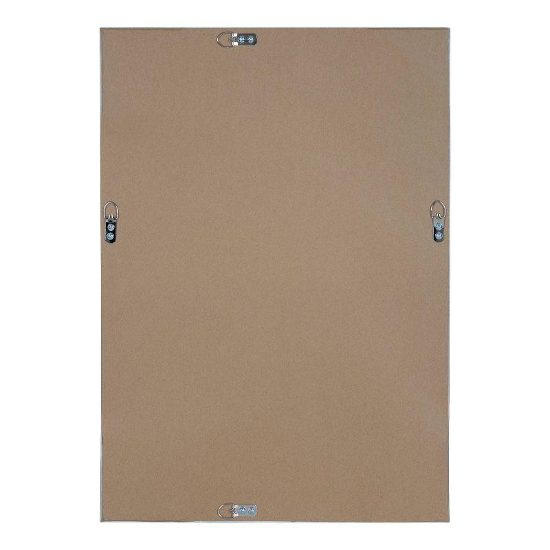 18" x 24" Evans Rectangle Wall Mirror Black - Kate & Laurel: Modern Vanity Decor, Wall Mount