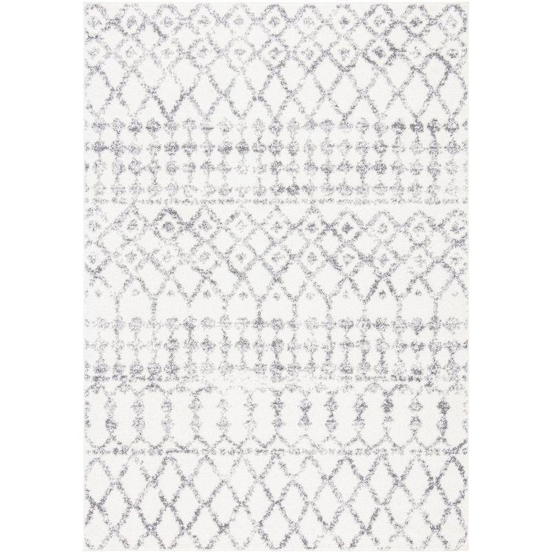 Tulum TUL657 Power Loomed Area Rug - Ivory/Grey - 8'9"x11'9" - Safavieh.