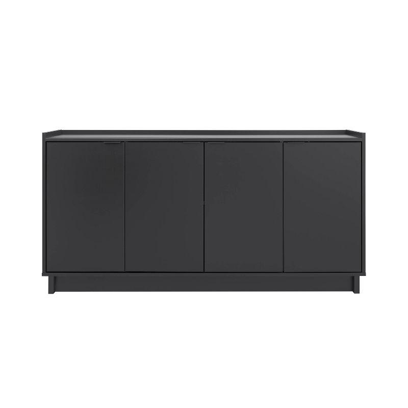 Prepac Simply Modern 4 Door Sideboard Console Table Cabinet