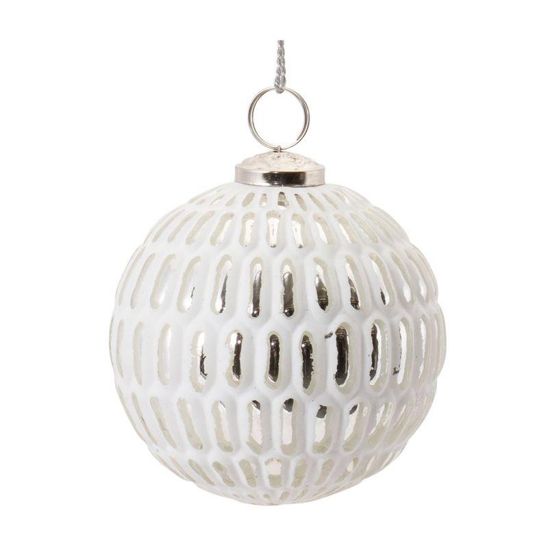 Melrose Frosted Glass Ball Ornament (Set of 6)