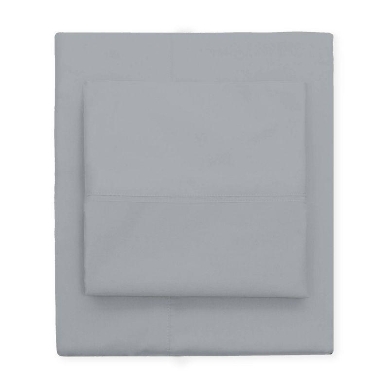 Luxurious Infinity Sateen Weave Light Gray Cotton Pillowcase Set