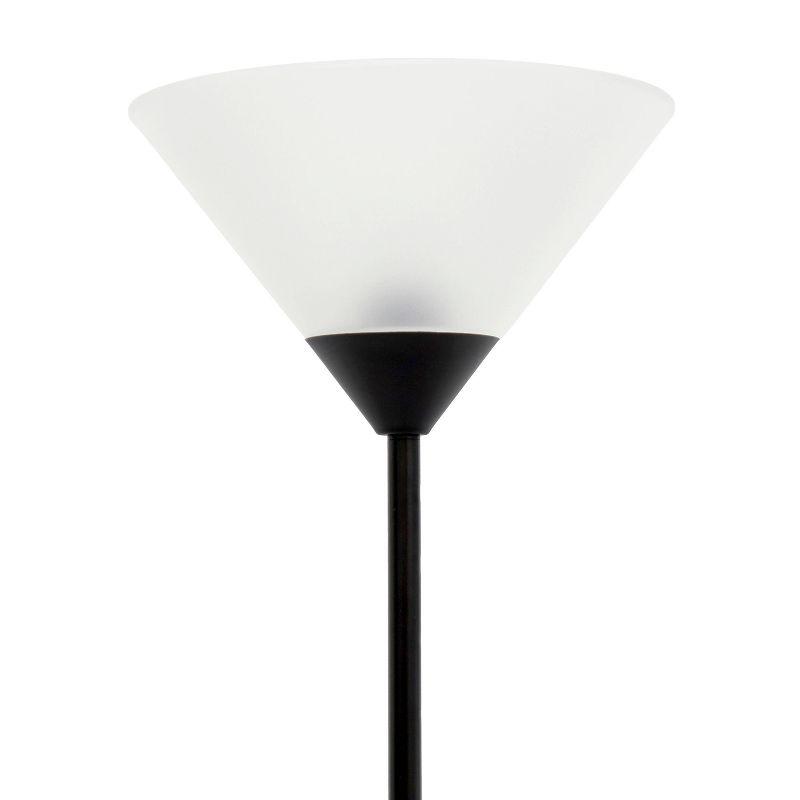 1-Light Stick Torchiere Floor Lamp - Simple Designs