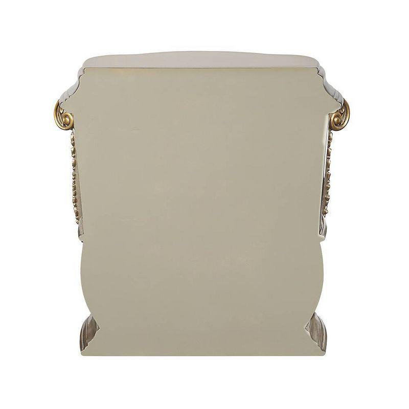 Danae 35" Champagne and Gold 2-Drawer Nightstand