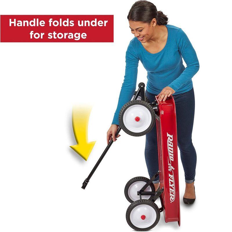 Radio Flyer Full-Size All-Terrain Steel and Wood Pull Food & Drink Server