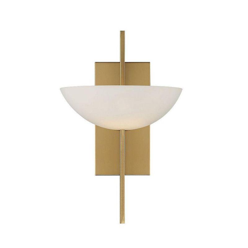 Savoy House Fallon 1 - Light Wall Light in  Warm Brass