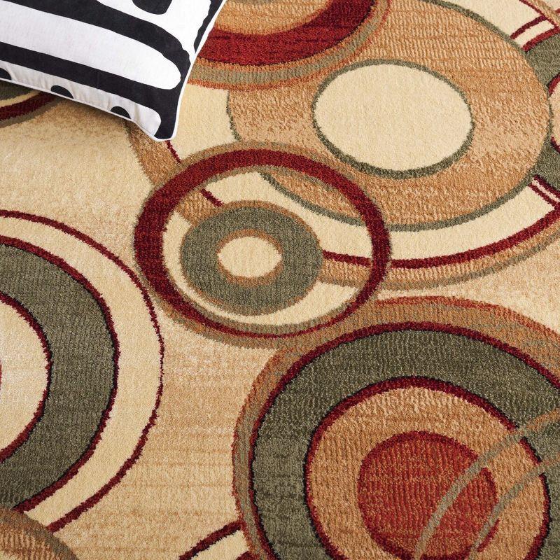 Lyndhurst LNH225 Power Loomed Area Rug - Ivory/Multi - 5'3"x7'6" - Safavieh.