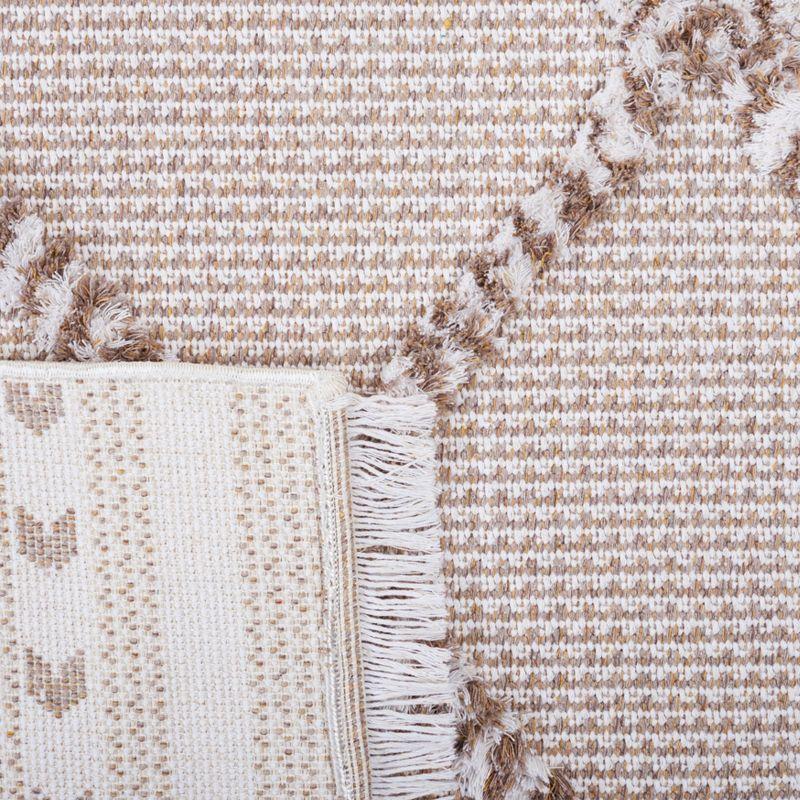 Augustine Ivory & Beige Boho-Mod 4'x6' Synthetic Area Rug