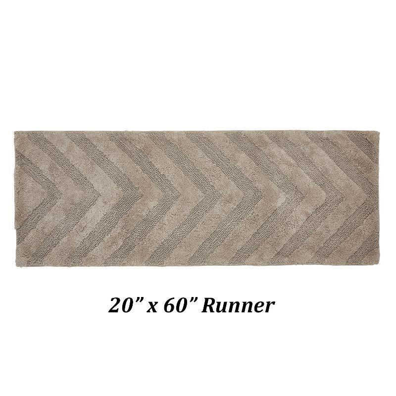 Better Trends Hugo 100% Cotton Tufted Non-Slip Backing Bath Rug 20" x 60" Runner - Beige
