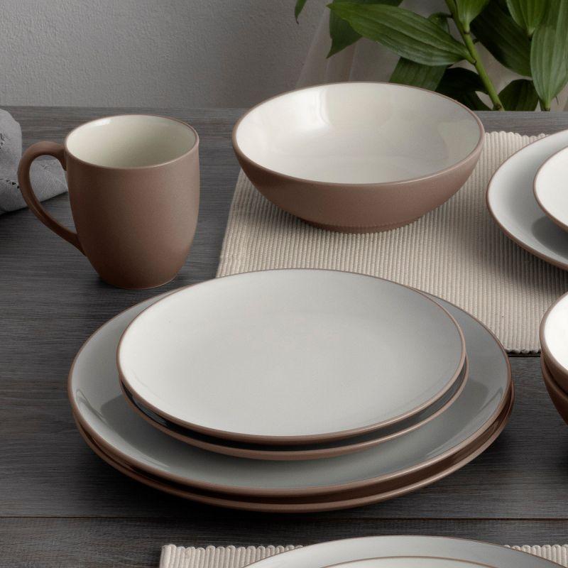 Noritake Colorwave Clay 16-Piece Coupe Dinnerware Set, Service for 4