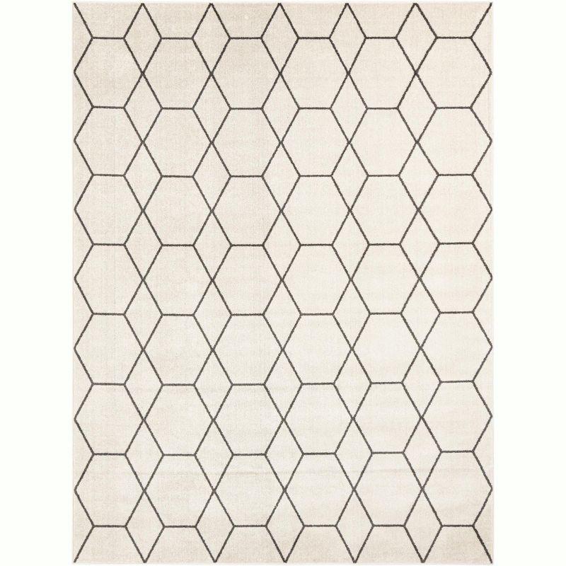 Unique Loom Trellis Frieze Geometric Area Rug