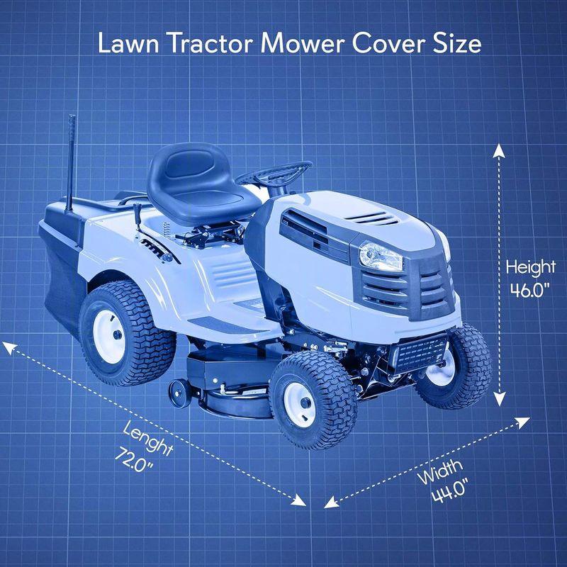 Elastic Mildew Resistant Lawn Mower Cover By Pyle