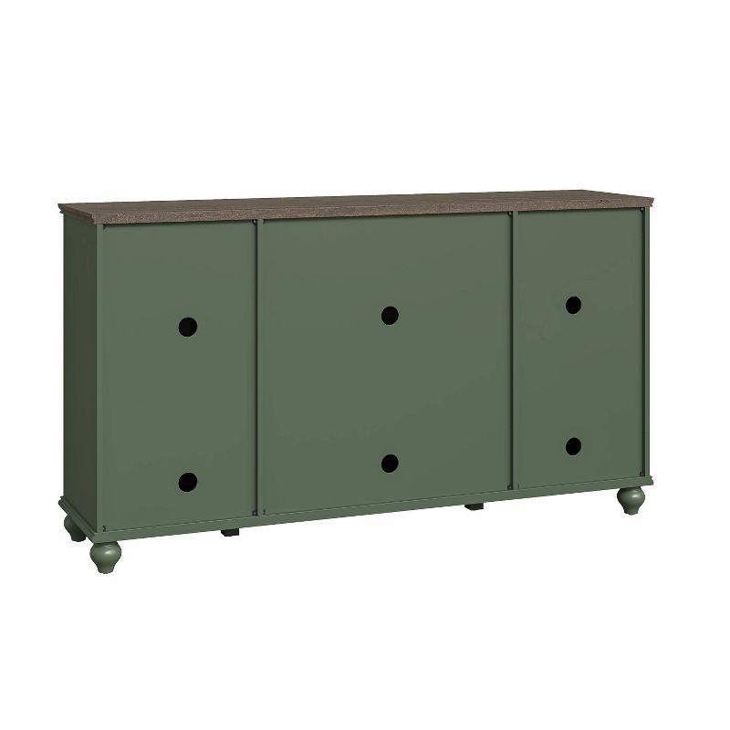 Festivo 63" Vintage Style Storage Accent Buffet Sideboard Cabinet with Drawers Green