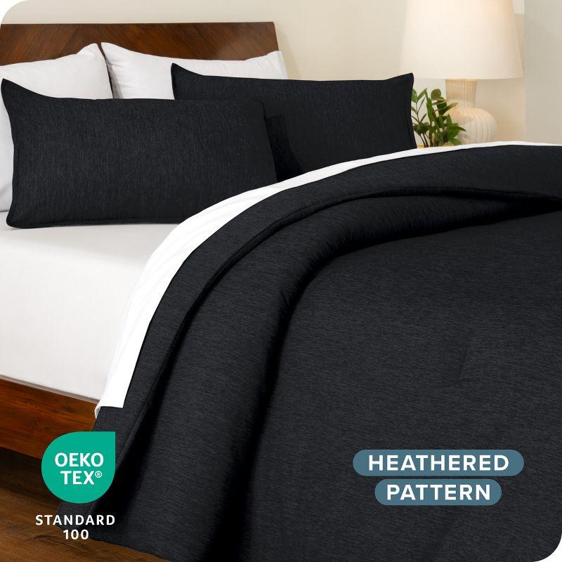 Bare Home Heathered Comforter Set - Ultra-Soft - Goose Down Alternative - All Season Warmth & Reviews | Wayfair