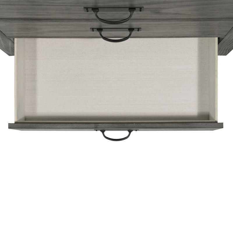 5 Drawer Montauk Chest Gray - Picket House Furnishings: Spacious Storage, Metal Pulls, Bedroom Furniture