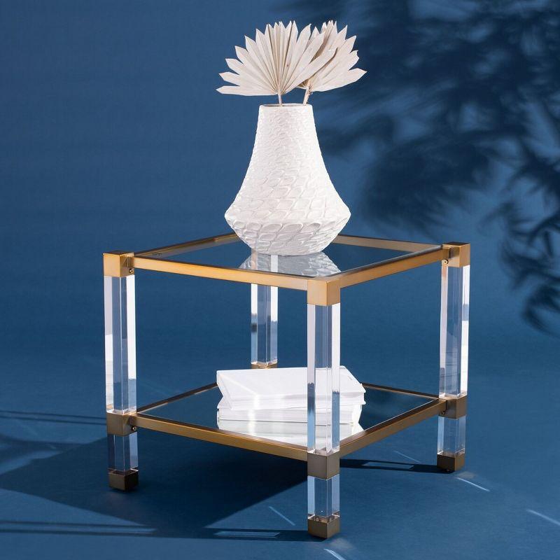 Angie End Table - Brass - Safavieh.
