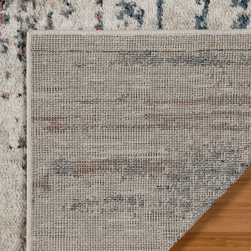 Gertmenian Heirloom Corah Modern Abstract Ivory Multi Polypropylene Area Rug
