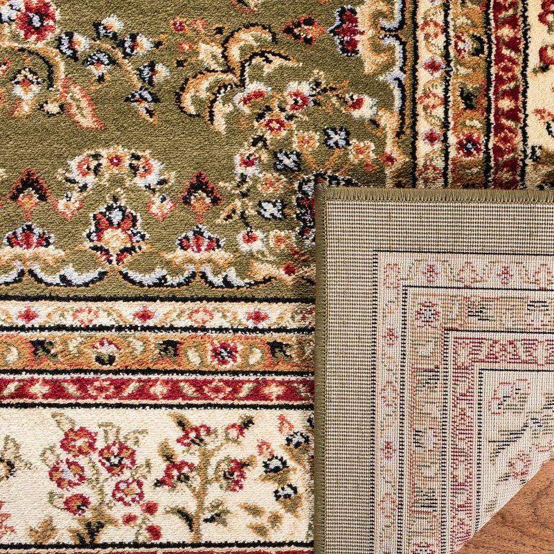 Lyndhurst Sarouk LNH331 Power Loomed Area Rug - Sage/Ivory - 6'x6' - Safavieh