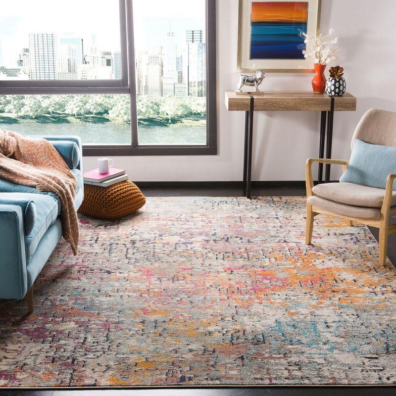 Madison MAD460 Power Loomed Indoor Area Rug - Grey/Pink - 8'x10' - Safavieh