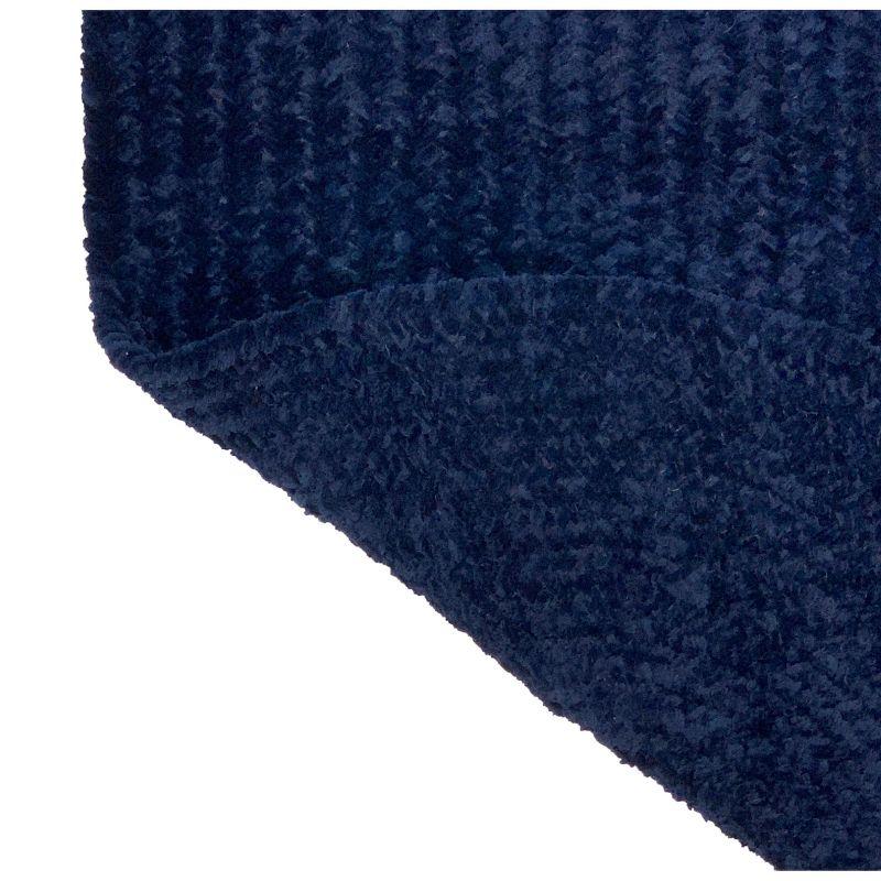 Chenille Solid Collection 100% Polyester Reversible Indoor Area Utility Rug - Better Trends