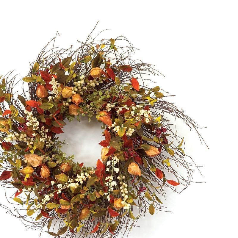 Melrose Cape Gooseberry Wreath 20"D