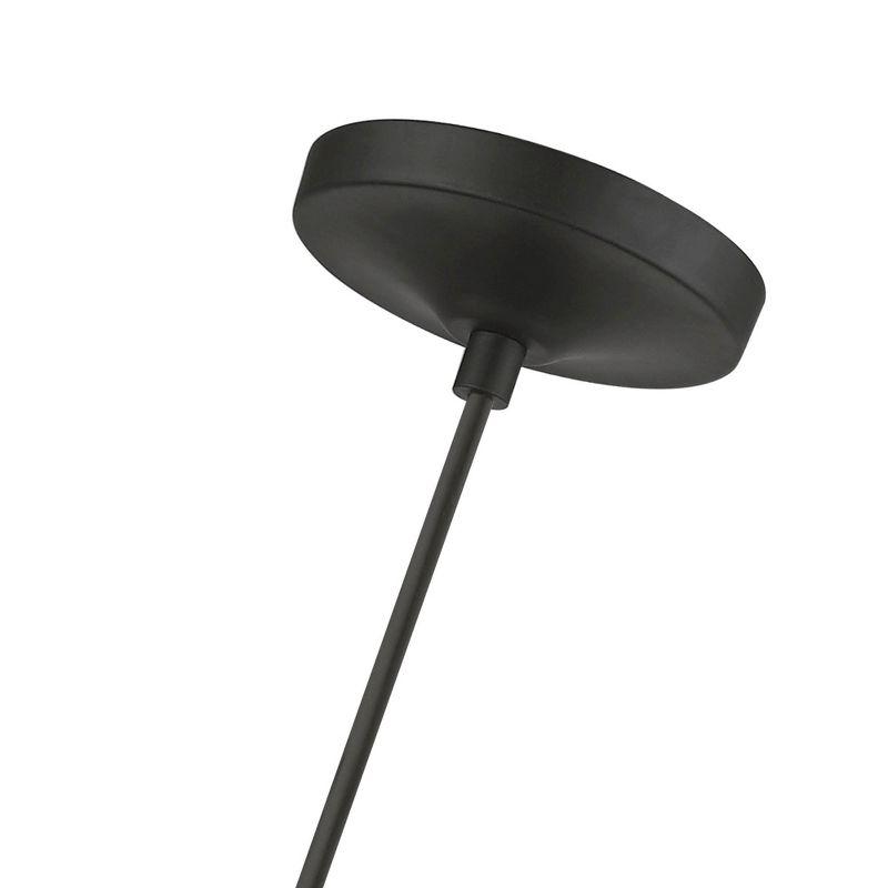 Livex Lighting Avery 1 - Light Pendant in  Black/Brushed Nickel