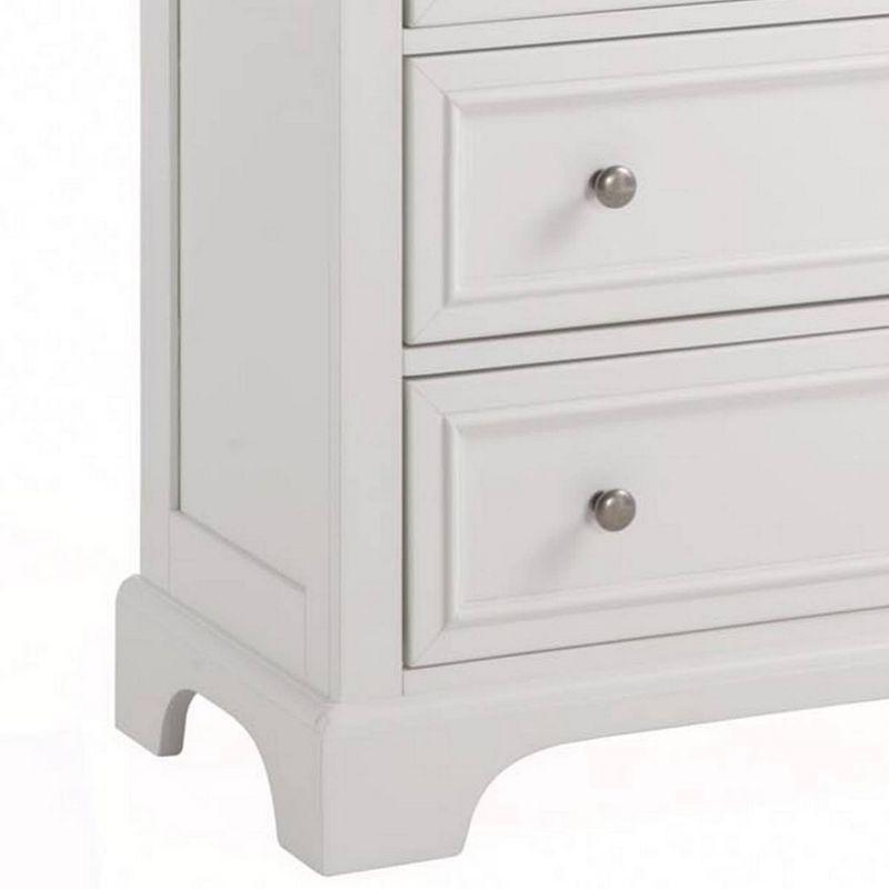 Naples Chest Off White - Homestyles: Bedroom Storage with 4 Drawers, Hardwood Frame