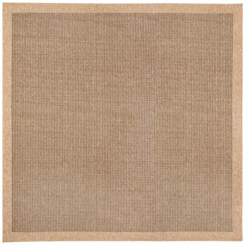 Liora Manne Sahara Texture Border Indoor/Outdoor Rug Natural 7'10" Square