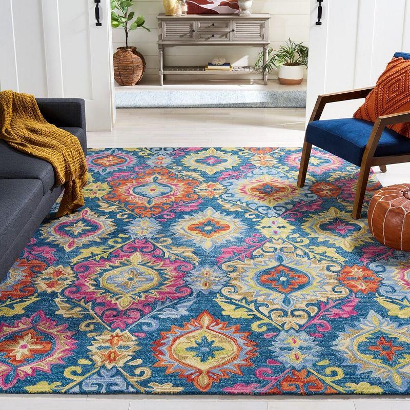 Suzani SZN376 Hand Hooked Indoor Area Rug  - Safavieh